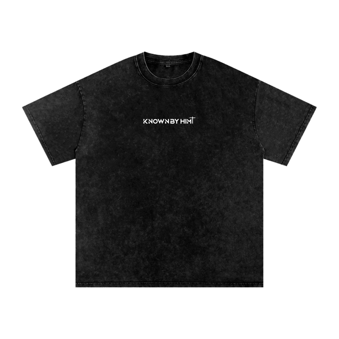 Snow Washed Oversized Cotton T-Shirt – Known by Him Classic Logo