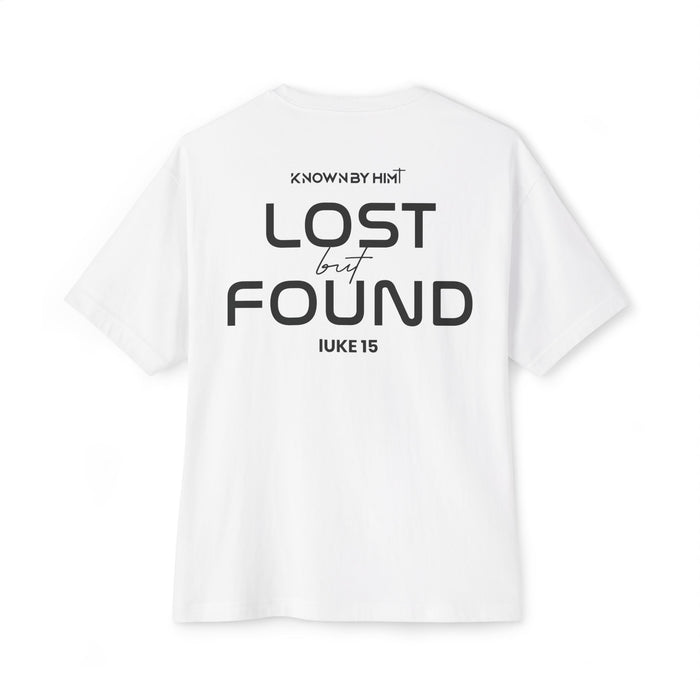 Oversized Boxy Tee — Lost but Found (Luke 15)