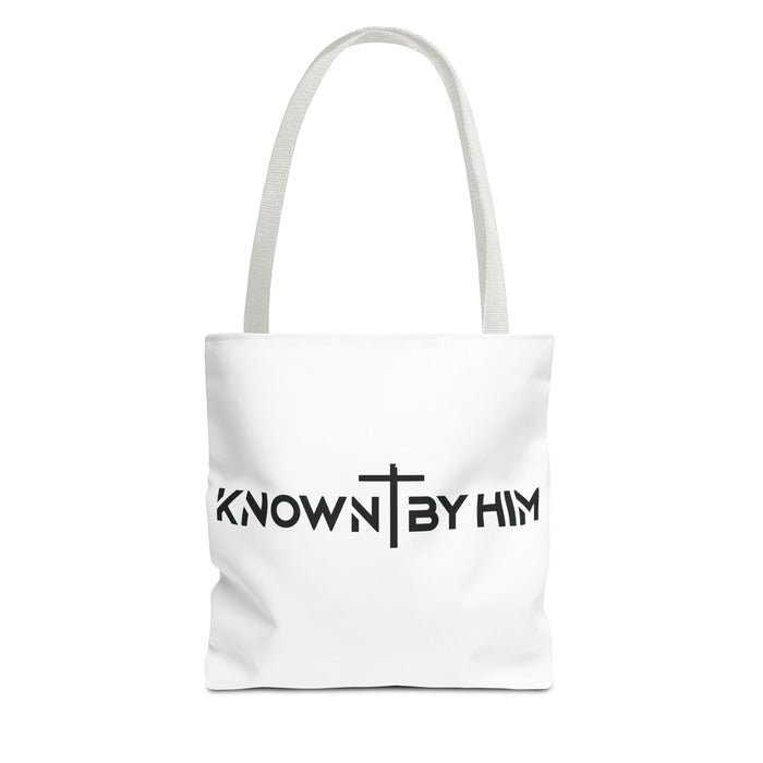Known by Him Tote Bag — White (13x13)