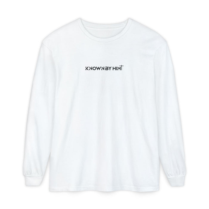 Known by Him Garment-Dyed Long Sleeve — Lost but Found (Luke 15)