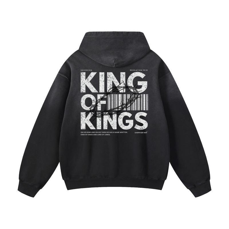 King of Kings — Heavyweight Sunfade Oversized Hoodie