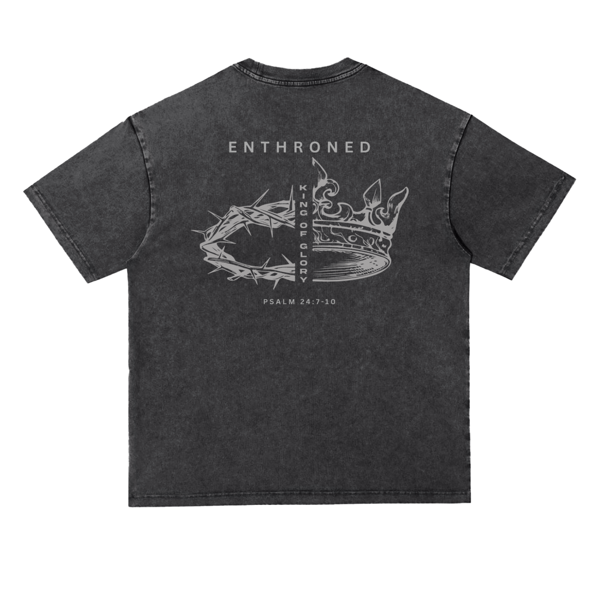 Enthroned — Snow Washed Heavyweight Oversize Tee