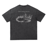 Enthroned — Snow Washed Heavyweight Oversize Tee