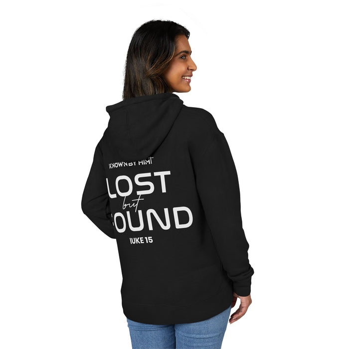 Known by Him French Terry Hoodie — Lost but Found (Luke 15)