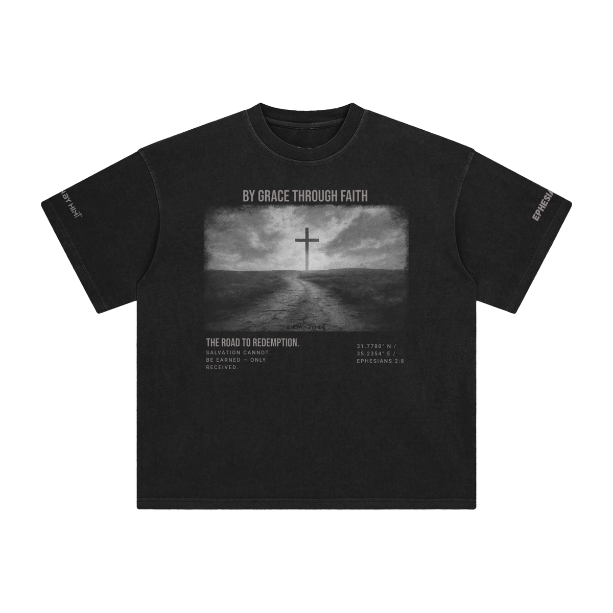 By Grace Through Faith — Enzyme Washed Tee
