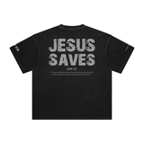 Jesus Saves — Enzyme Washed Tee