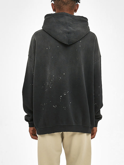 Known by Him Vintage Washed Frayed Hoodie — Classic Logo