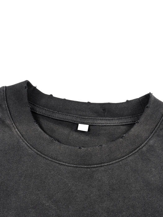 Known by Him Sunfade Hand-Frayed Tee — Classic Logo